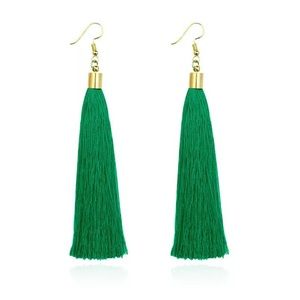 Bohemian long tassels drop earrings